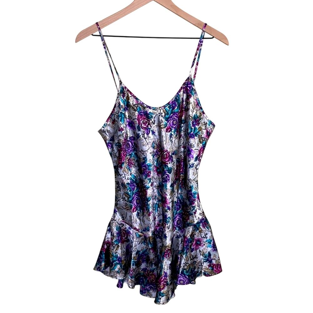 VNTG CALIFORNIA DYNASTY floral night dress M